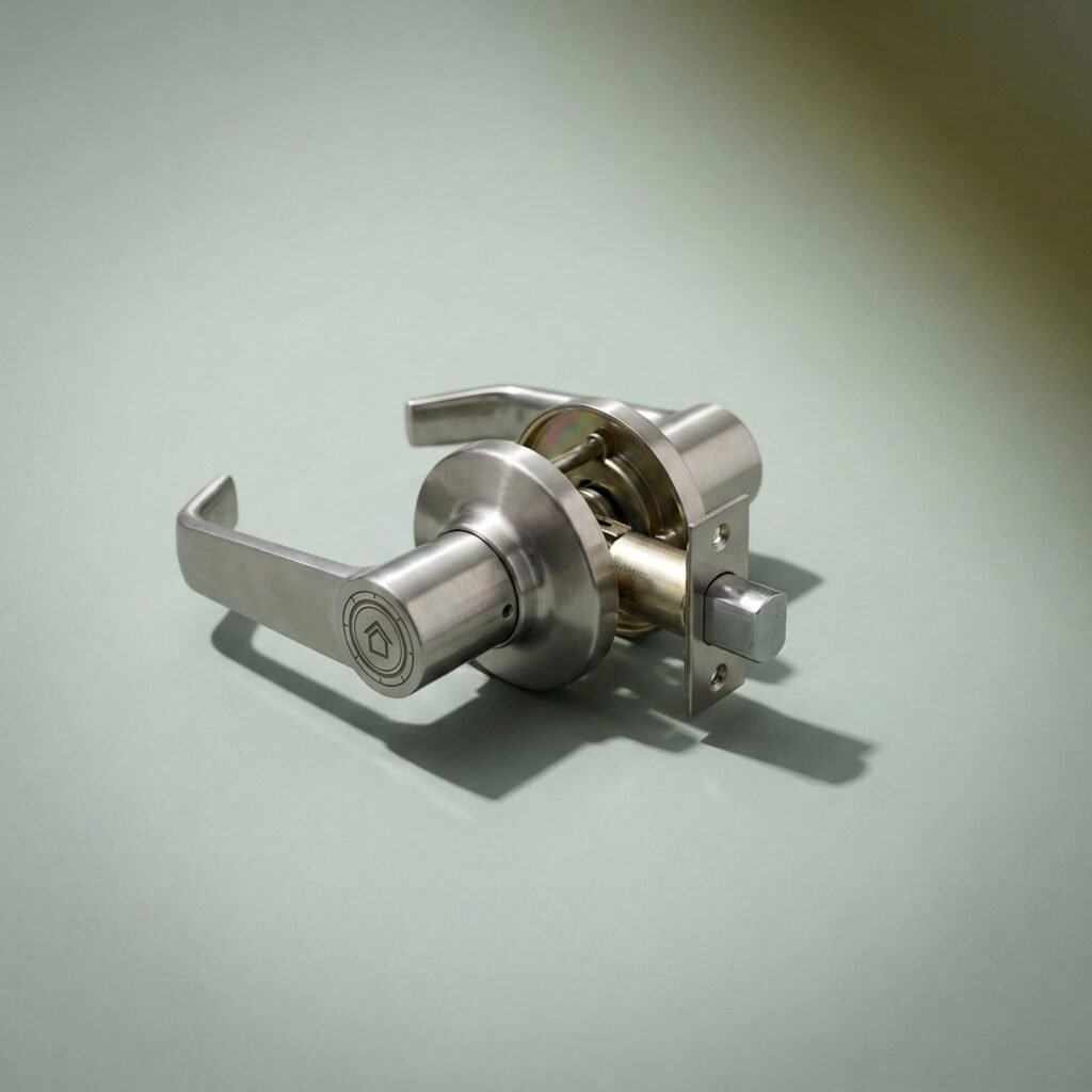 Commercial-grade lever and deadbolt — Grade 1 lever + Grade 1 deadbolt