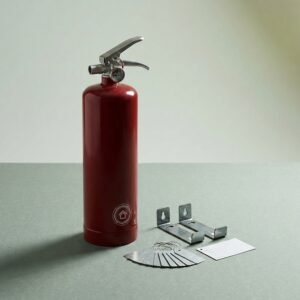Extinguisher bracket and service tag kit — 2 steel brackets, 10 tags, inspection card