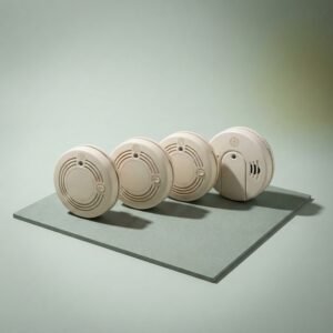 Whole-house detection set — 3 smoke + 1 CO, wireless interlinked