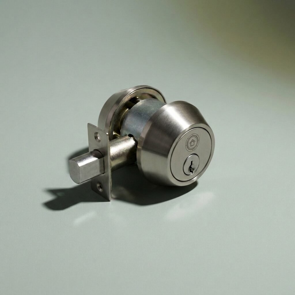 Keypad deadbolt, Grade 2 — 20 codes, key override, weather rated
