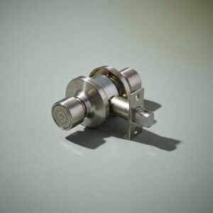 Interior privacy lever set — Grade 3, push-button, emergency release