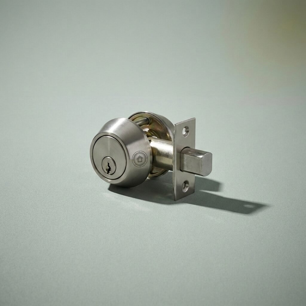 Mortise deadbolt, Grade 1, restricted keyway — Restricted keyway, hardened, Grade 1
