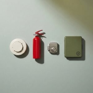 Rental property package, per unit — Alarms, extinguisher, kit, records card